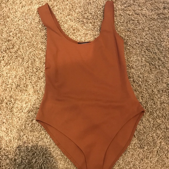 Brown Snap Bodysuit - Picture 1 of 1